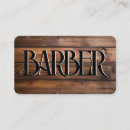 Search for wooden business cards Barber