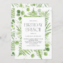Search for eucalyptus birthday invitations Watercolor