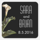 Search for calla lily wedding stickers Modern