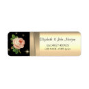 Search for faux rose gold return address labels Chic