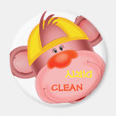 Search for monkey round magnets Cartoon