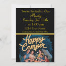 Search for summer camp wedding invitations Camping