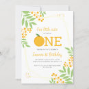 Search for citrus birthday invitations Botanical