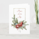Search for cardinal christmas cards Red and green
