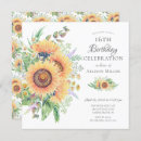 Search for sunflower birthday invitations Flowers