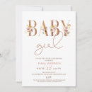 Search for minimalist baby girl shower invitations Simple
