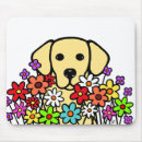 Search for yellow labrador mousepads Flowers