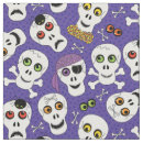 Search for halloween skull fabric Crossbones