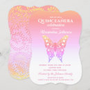 Search for yellow quinceanera invitations Butterfly