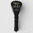 Search for black and gold golf head covers Script