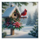 Search for cardinals in winter posters Snow