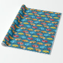 Search for toy car wrapping paper Blue