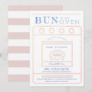 Search for bun in the oven invitations Modern