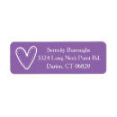 Search for purple love return address labels White