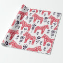 Search for dala horse wrapping paper Cute