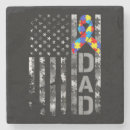 Search for autism coasters Dad