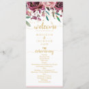 Search for flowers program wedding programs Boho chic