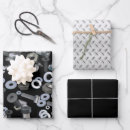 Search for mechanic wrapping paper Black