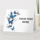 Search for flying butterfly cards Blue