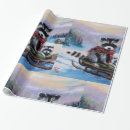 Search for raccoon christmas wrapping paper Winter