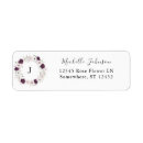 Search for monogrammed wedding return address labels White