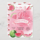 Search for watermelon 1st birthday invitations One in a melon