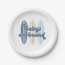 Search for beach baby shower plates Baby on board