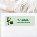 Search for leprechauns return address labels Irish