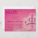 Search for chandelier birthday invitations Girly