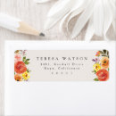 Search for elegant flowers return address labels Trendy