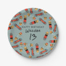 Search for skateboard paper plates Blue
