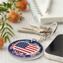 Search for 4th of july rounded key rings Sports