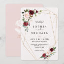 Search for wine and gold wedding invitations Rustic