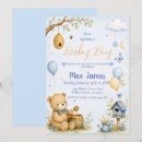 Search for bee baby boy shower invitations Teddy bear