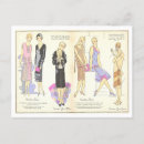Search for 1920s fashion postcards French