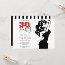 Search for red and black 30th birthday invitations Modern