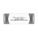 Search for chic stripes return address labels Elegant
