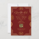 Search for indian save the dates Red