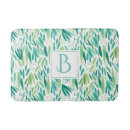 Search for green leaf bath mats White