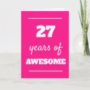 Search for funny 27th birthday cards Cute