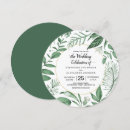 Search for hunter green wedding invitations Green and white