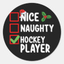 Search for hockey players stickers Xmas