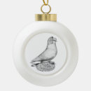 Search for pigeon christmas tree decorations Dove