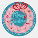 Search for retro christmas stickers Wreath