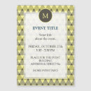 Search for retro geometric patterns cards Yellow