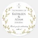 Search for gold white wedding stickers Foliage