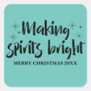 Search for making spirits bright stickers Typography