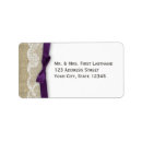 Search for lace and burlap return address labels Western