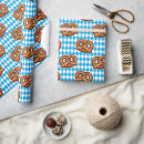Search for pretzel wrapping paper Blue