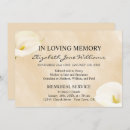 Search for lily funeral invitations Memorial service